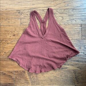 We The Free V-Neck Tank Top - Warm Brown